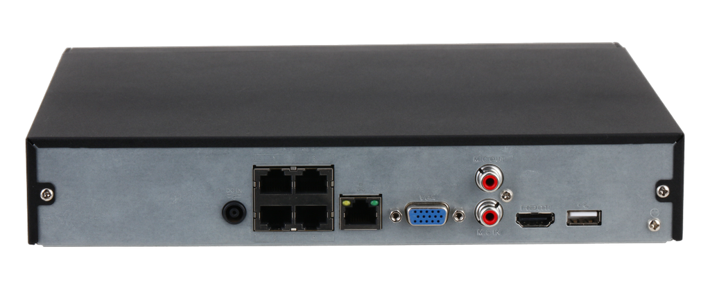 4 Channel Compact 1U 1HDD 4PoE Network Video Recorder