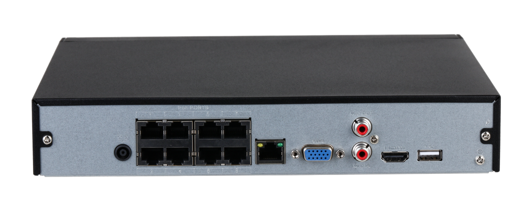 8 Channel Compact 1HDD 1U 8PoE Network Video Recorder