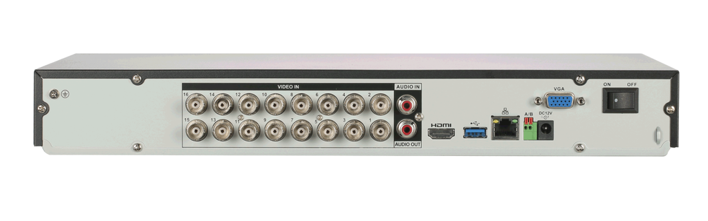 16 Channel Penta-brid 5M-N/1080P 1U 2HDDs WizSense Digital Video Recorder