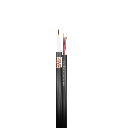 Securi-Flex RG59 Coaxial Cable + 2 Power Cores 0.5mm CCA PVC - Black 100m