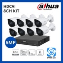 Dahua 5MP HDCVI IR Bullet Camera 8CH CCTV kit